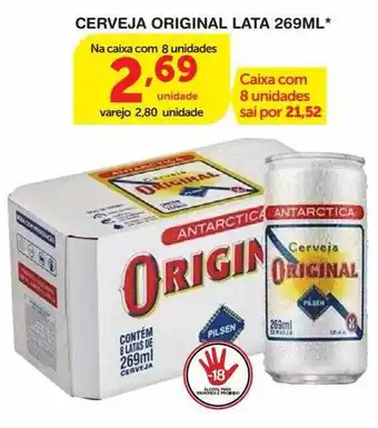 Roldão Cerveja original lata oferta