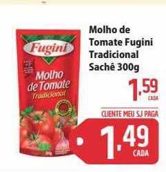Sj Supermercados Molho de tomate fugini tradicional oferta
