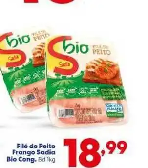 Barracão Supermercado Filé de peito frango sadia bio cong. oferta