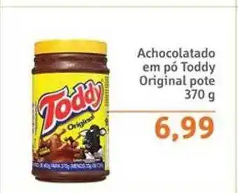 Sonda Achocolatado em pó toddy original pote oferta