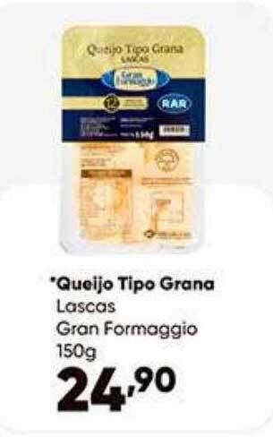 Zaffari Queijo tipo grana lascas gran formaggio oferta