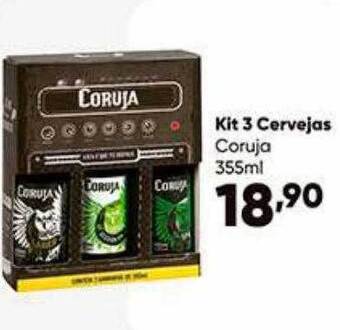 Kit 3 cervejas coruja
