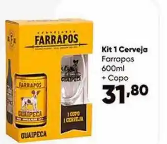 Zaffari Kit 1 cerveja farrapos + copo oferta