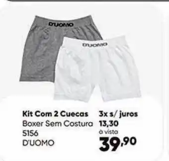 Zaffari Kit com 2 cuecas boxer sem costura oferta