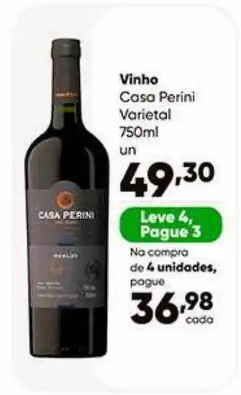 Zaffari Vinho casa perini varietal oferta