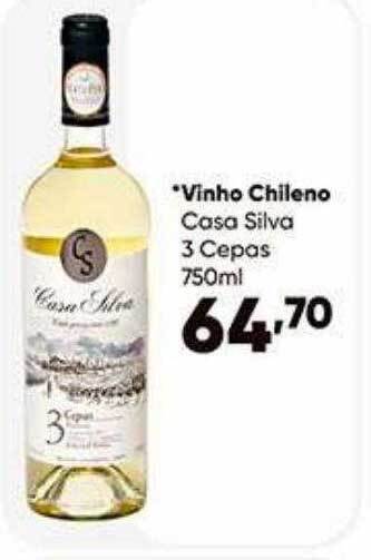 Zaffari Vinho chileno casa silva 3 cepas oferta