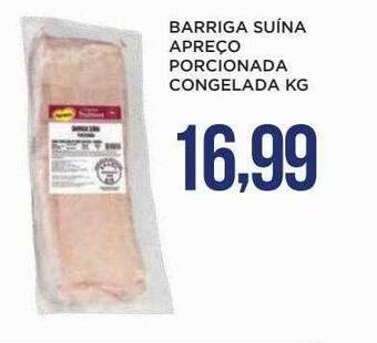 Apoio Mineiro Barriga suína apreço porcionada congelada oferta