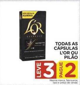 Carrefour Todas as cápsulas l'or ou piláo oferta