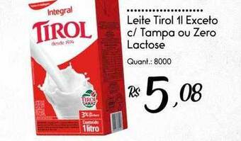 Giassi Supermercados Leite tirol exceto c tampa ou zero lactose oferta