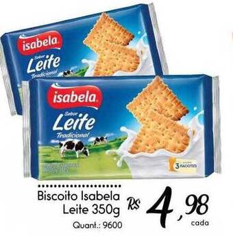 Giassi Supermercados Biscoito isabela leite oferta