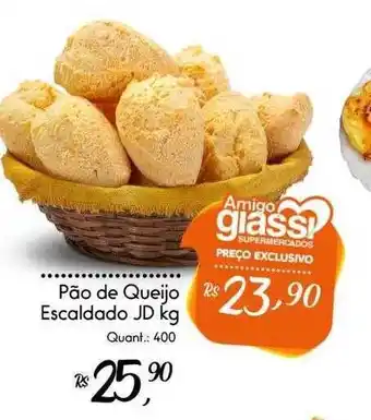 Giassi Supermercados Pão de queijo escaldado jd oferta