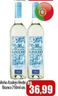 Proença Supermercados Vinho azulejo verde branco oferta