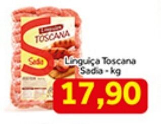 Shibata Supermercados Linguica Toscana Sadia 1kg oferta