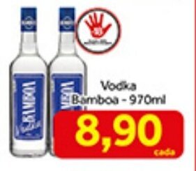 Shibata Supermercados Vodka Bamboa 970ml oferta