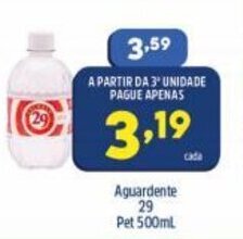 Arena Atacado Aguardente 29 Pet 500ml oferta