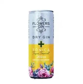 Barracão Supermercado Gin tonica flowers 269ml - tropical oferta