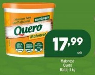 Arena Atacado Maionese Quero Balde 3kg oferta