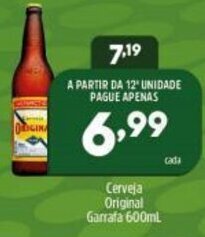 Arena Atacado Cerveja Original Garrafa 600ml oferta