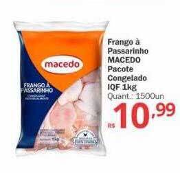 Althoff Supermercados Frango à passarinho macedo pacote congelado iqf oferta
