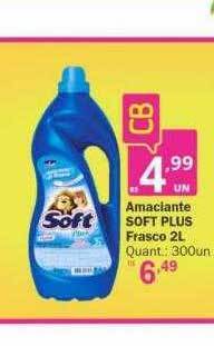 Amaciante soft plus frasco