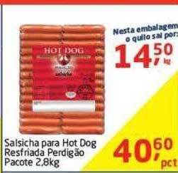 Atacado Máximo Salsicha para hot dog resfriada perdigão oferta