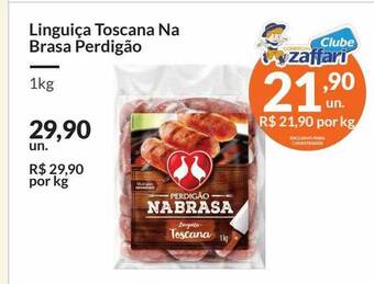 Zaffari Linguiça toscana na brasa perdigão oferta