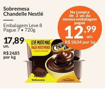 Zaffari Sobremesa chandelle nestlé oferta