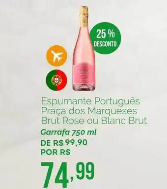 Oba Hortifruti Espumante português praça dos marqueses brut rose ou blanc brut oferta