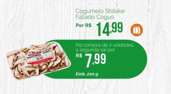 Oba Hortifruti Cogumelo shitake fatiado cogus oferta