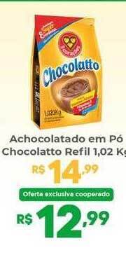 Achocolatado em pó chocolatto refil