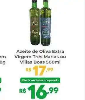 Azeite de oliva extra virgem três marias ou villas boas