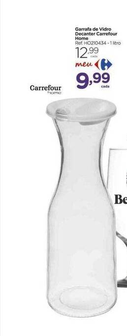 Carrefour Market Garrafa de vidro decanter carrefour home oferta