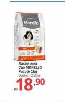 Ração para cão monello pacote