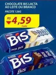 Assaí Atacadista Chocolate bis lacta ao leite ou branco oferta