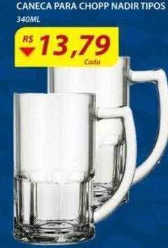 Assaí Atacadista Caneca para chopp nadir tipos 340ml oferta