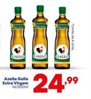 Barracão Supermercado Azeite gallo extra virgem oferta