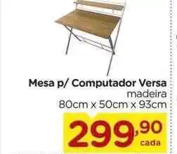 Carrefour Mesa p- computador versa madeira oferta