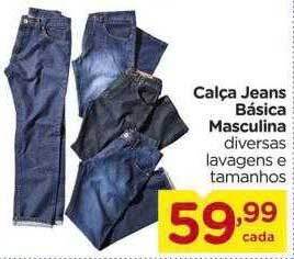 Calça jeans básica masculina