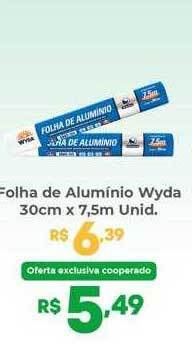 Coocerqui Folha de alumínio wyda oferta