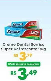 Coocerqui Creme dental sorriso super refrescante oferta