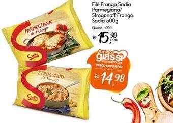 Giassi Supermercados Filé frango sadia parmegiana-strogonoff frango sadia oferta