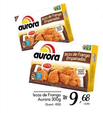 Giassi Supermercados Iscas de frango aurora oferta