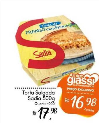 Giassi Supermercados Torta salgada sadia oferta