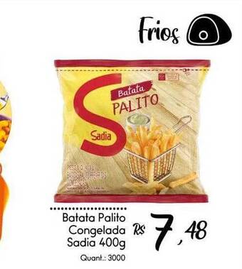 Giassi Supermercados Batata palito congelada sadia oferta