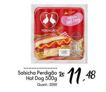 Giassi Supermercados Salsicha perdigão hot dog oferta