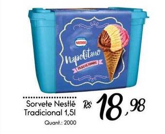 Giassi Supermercados Sorvete nestlé tradicional oferta