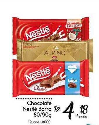 Giassi Supermercados Chocolate nestlé barra oferta