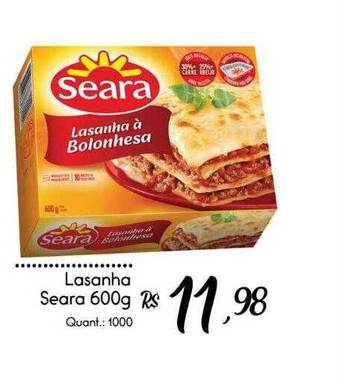 Giassi Supermercados Lasanha seara oferta