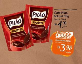 Giassi Supermercados Café pilão solúvel oferta