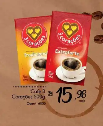 Giassi Supermercados Café 3 corações oferta